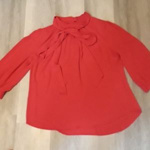 NY& CO  BLOUSE DRESSY, RED, AND BEAUTIFUL ♥️